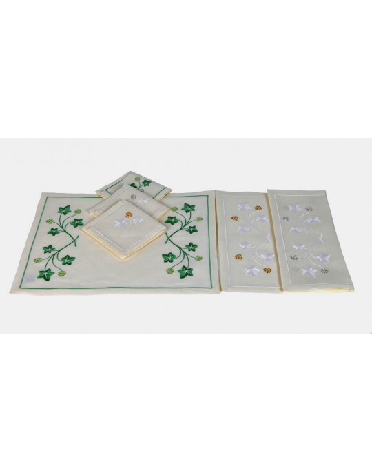 Set de table et serviette "Jardin Botanique"