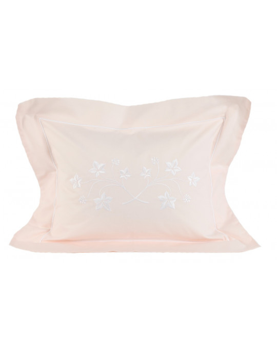 "Jardin Botanique" embroidered pillow case