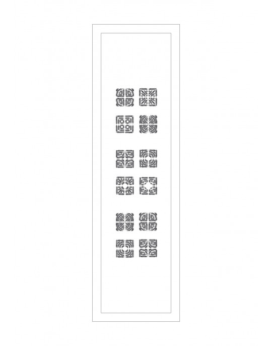 "Garden party" table runner pattern