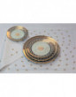 VERSAILLES place mats -  white and gold
