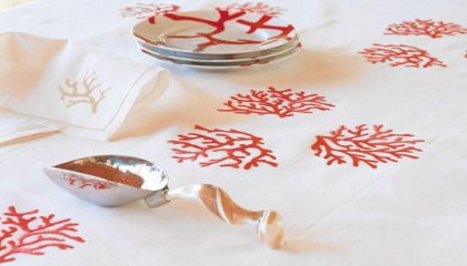 CORAUX 3 COULEURS (coral) Tablecloth