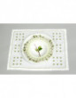 CARRE MAGIQUE VERT placemats and VERDURES plate (RAYNAUD) (exists in tablecloth)