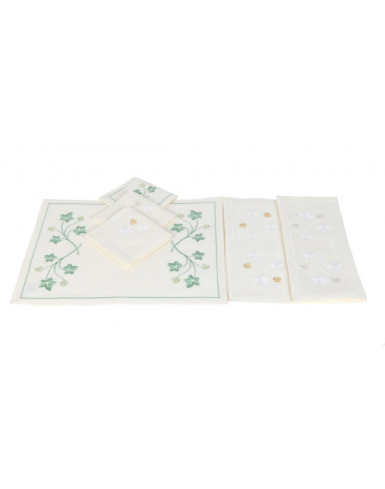 JARDIN BOTANIQUE (ivy leaves) placemats (exists in tablecloth)