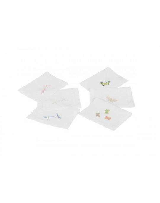 DRAGONFLIES(libellules) and JARDIN IMAGINAIRE napkins