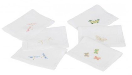 Serviettes cocktail LIBELLULES ET PAPILLONS