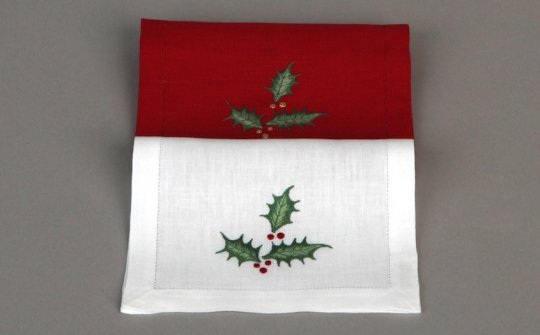 HOUX (holly) cocktail napkins