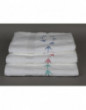 HIRONDELLES (swallows) embroidered bath towels