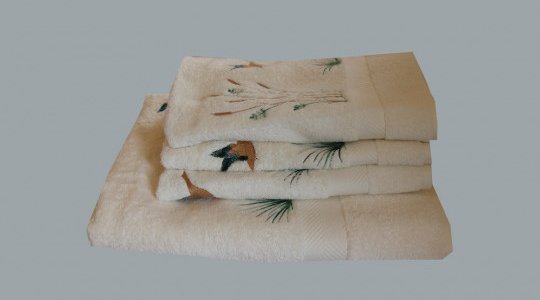 CANARDS (ducks) embroidered bath towels