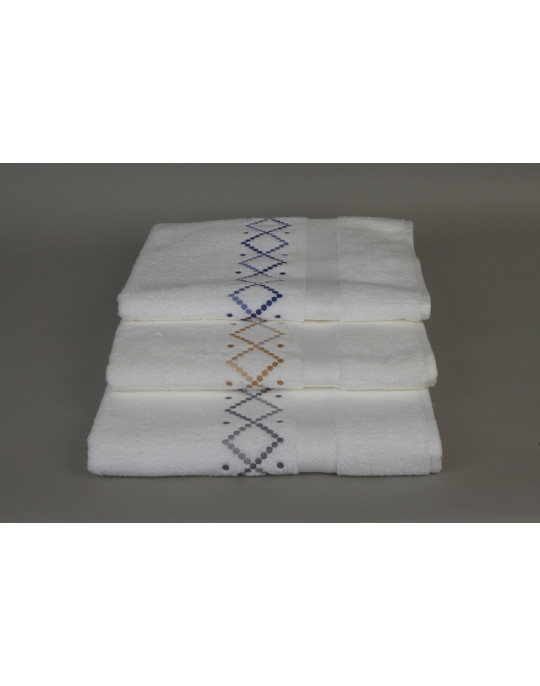 VIA APPIA embroidered bath towels