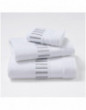 MADAME embroidered bath towels (white - silver)
