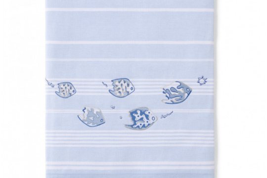 Serviette de plage LEGENDE MARINE (bleu - bleu)