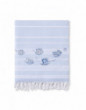 Serviette de plage LEGENDE MARINE (bleu - bleu)