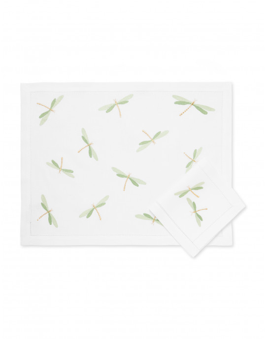 "Libellules" placemat and napkin