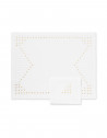 "Point sur le i" placemat and napkin