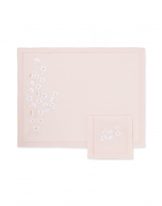 "Madame Butterfly" placemat and napkin