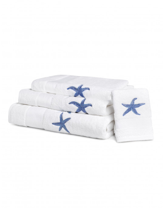 "Starfish" bath towels