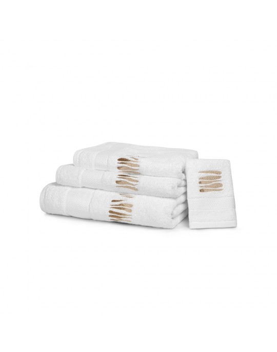 COTE OUEST embroidered bath towels