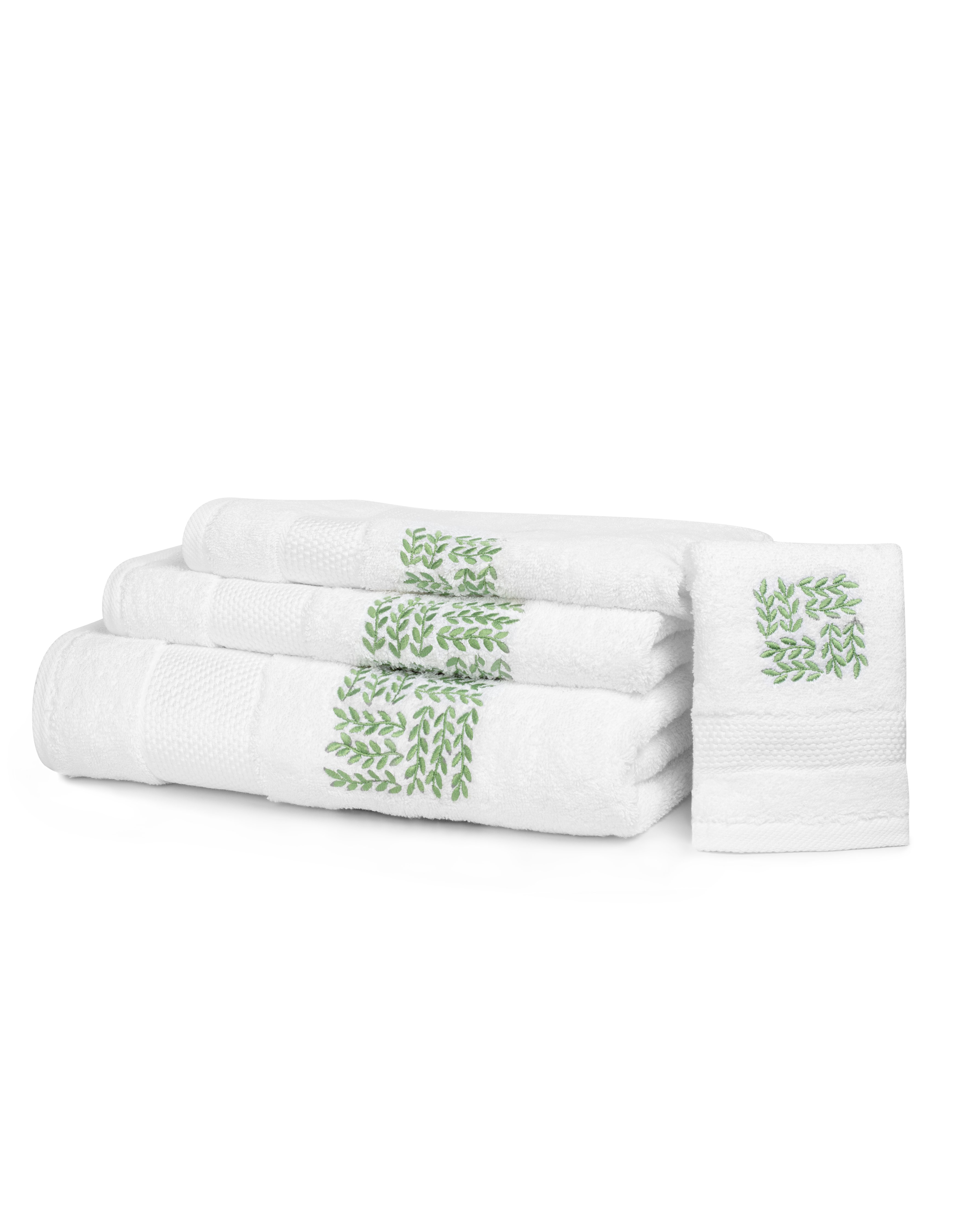 GARDEN PARTY embroidered bath towel