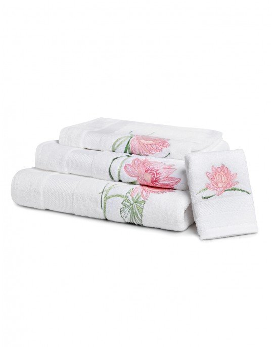 GIVERNY embroidered bath towels