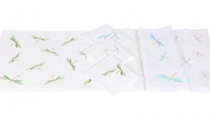 LIBELLULES (dragonflies) placemats (exists in tablecloth)