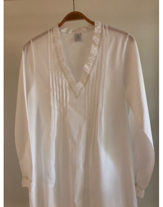 Chemise de nuit "Villandry"  (manches longues)