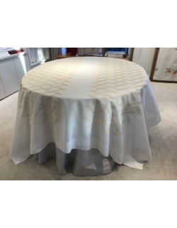 Ombelles Embroidered Tablecloth NoËl Paris Ombelles Embroidered Tablecloth NoËl, What Size Tablecloth Do I Need For A 5ft Round Table