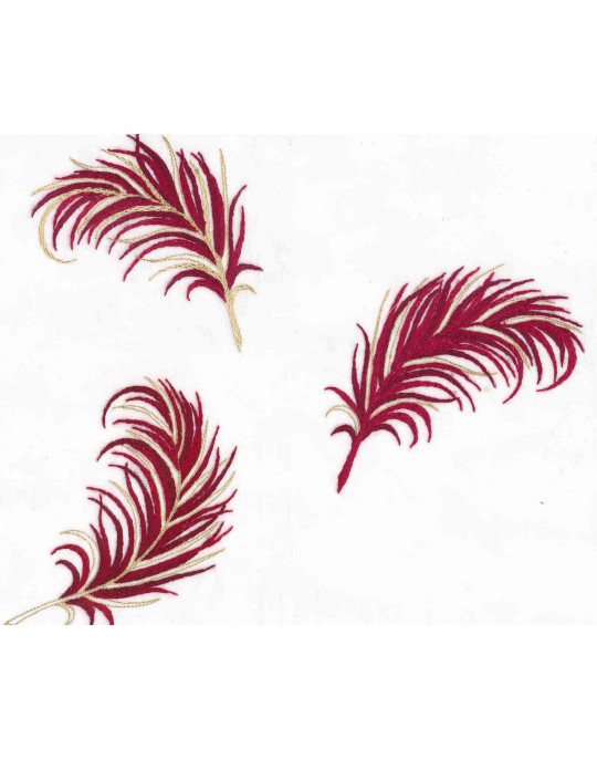 "Plumes" pillow case pattern