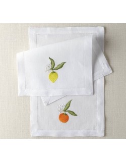 "ORANGE & CITRON" cocktail napkins