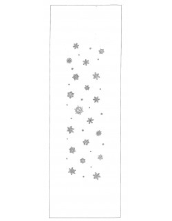 CHEMIN DE TABLE "CRISTAUX DE NEIGE" 