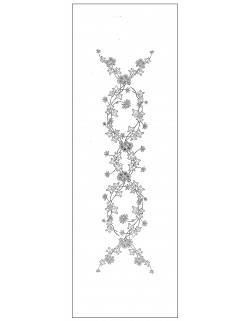 "Geranium" table runner pattern