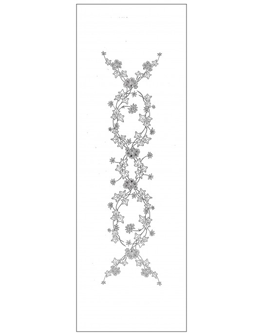 "Geranium" table runner pattern
