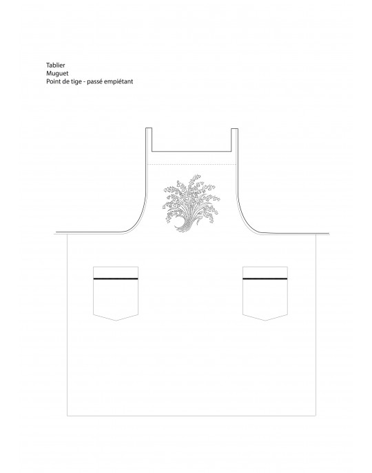 "Muguet" apron pattern