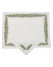 "Fougères Directoire" hand embroidered placemat and napkin