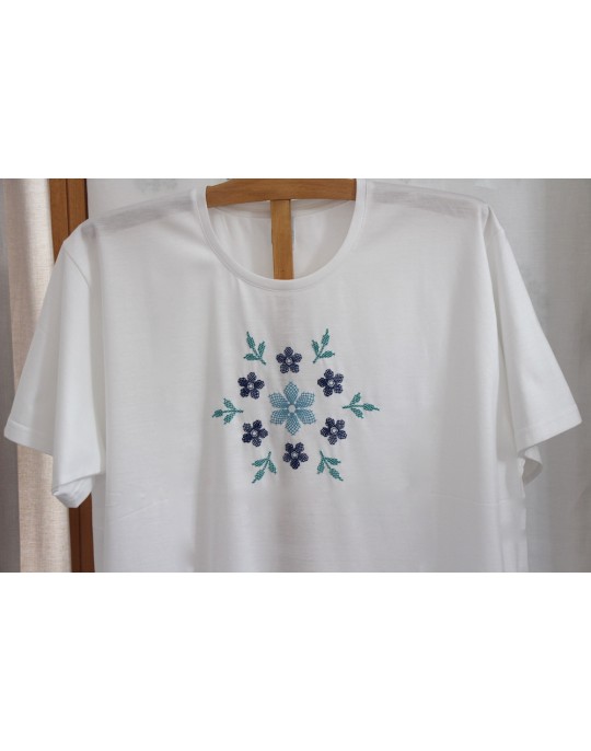 "Canevas" embroidered night t-shirt