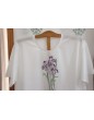 "Fleur d'Iris" embroidered night t-shirt