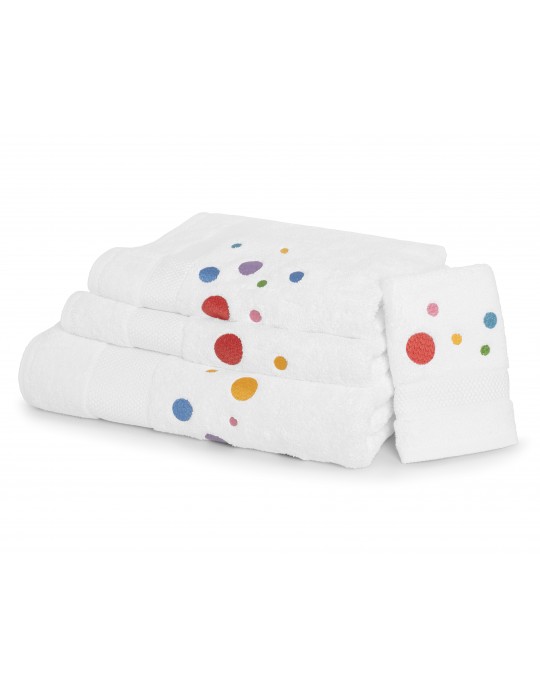 "Carnaval" embroidered bath towels