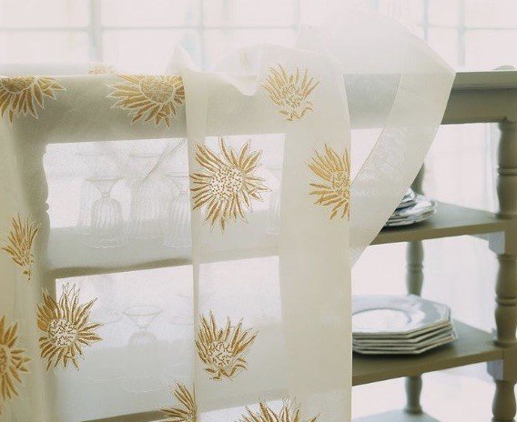 "Crystal Palace" embroidered  tablecloth