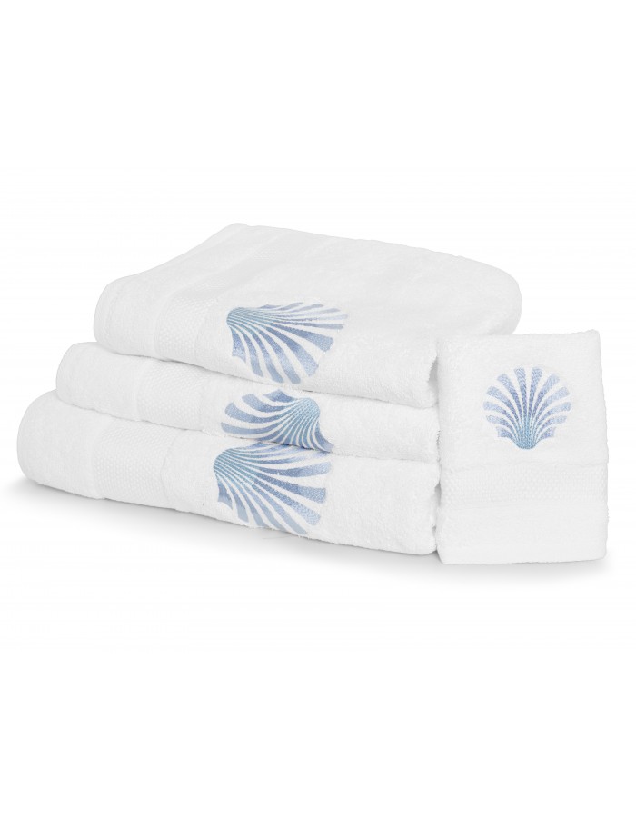 By the Sea Embroidered Bath Towel Set