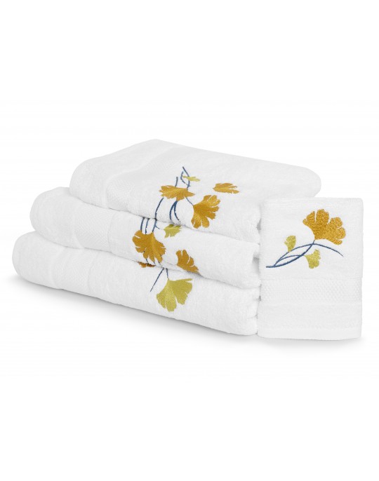 SOUS LE VENT embroidered bath towels