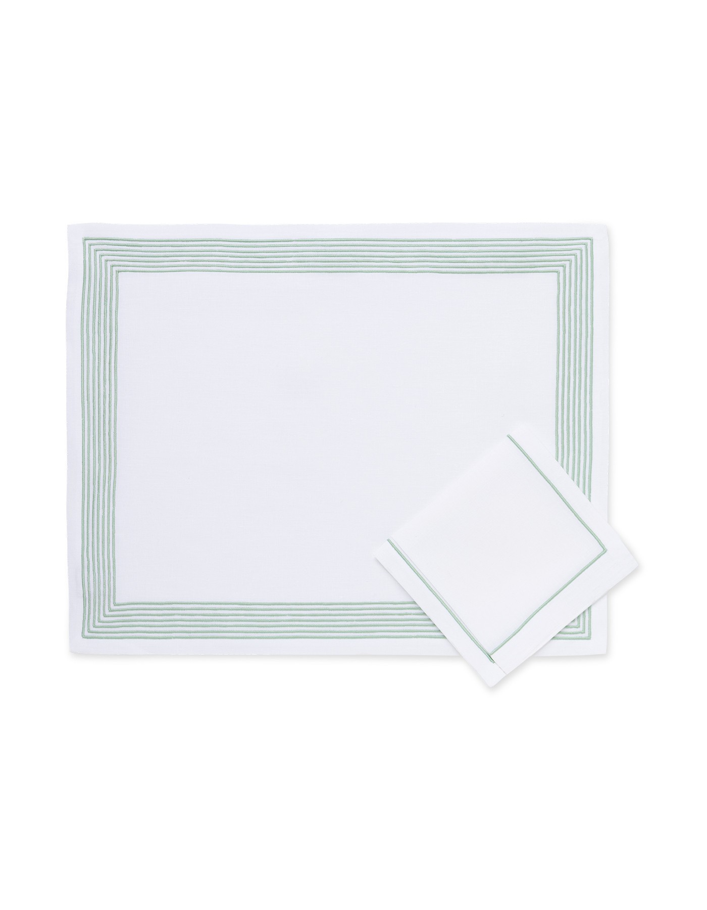 "Ambassade"green version - placemat and napkin