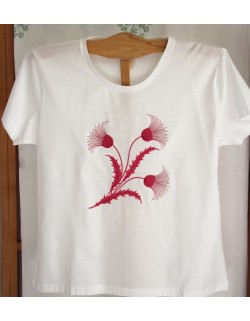 "Chardons" embroidered t-shirt