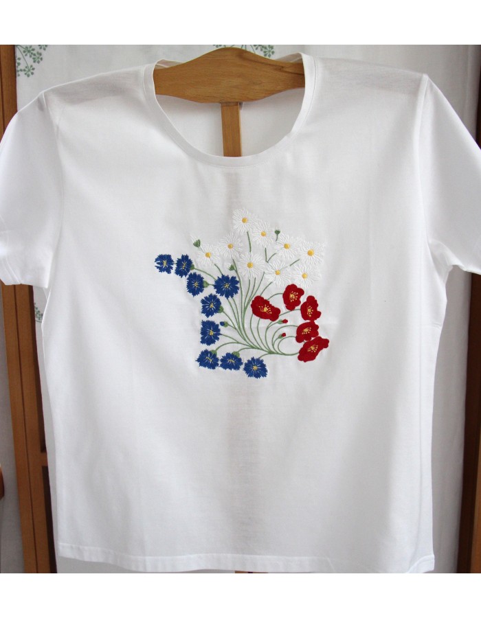 Carte de France embroidered t-shirt - NOËL-PARIS