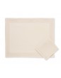 "Ambassade" placemat and napkin - ecru color