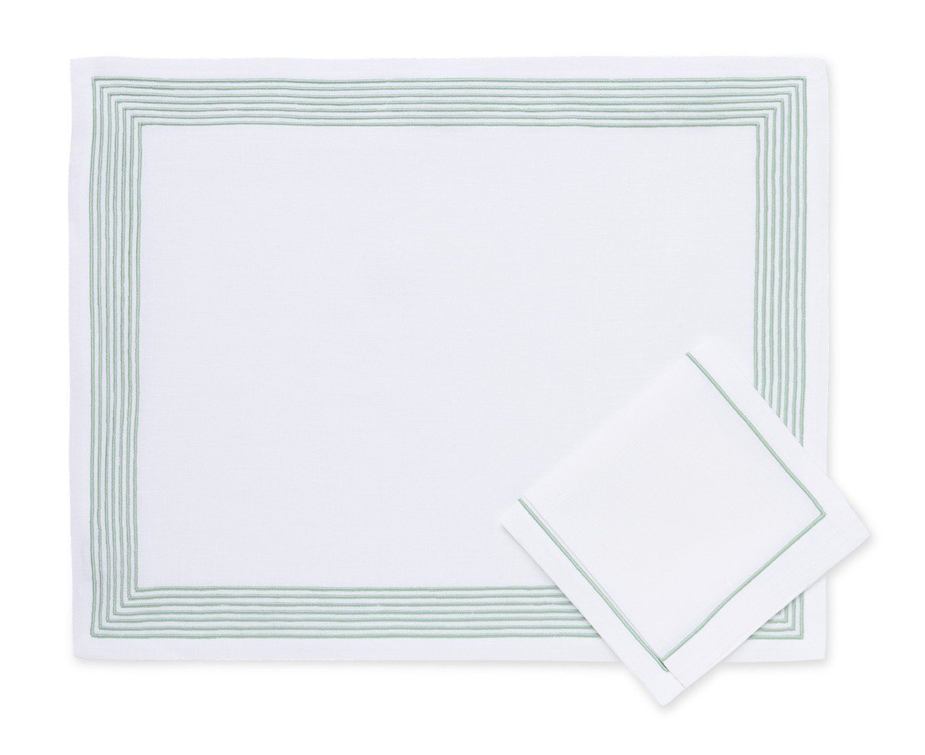 "Ambassade"green version - placemat and napkin