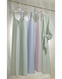 "Aurore" long nightgown (with suspenders)