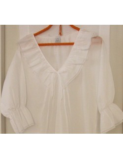 "Falbala" nightgown (long sleeves)