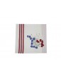 "Carte de France" embroidered dish cloth