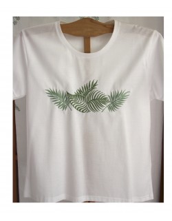 T-shirt classique brodé "Amazone"