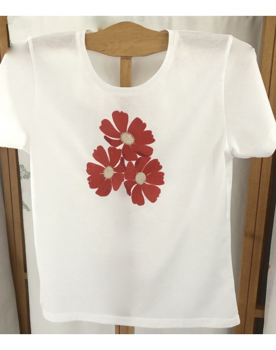 "Cosmos" embroidered t-shirt