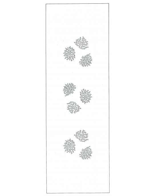 "Coraux"  table runner pattern